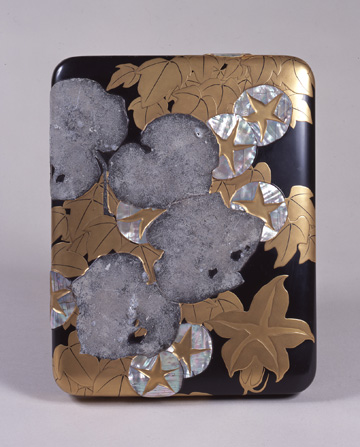 朝顔に鮎 秀峰 箱付き 八角お櫃（一合）／雲文柄｜箱屋常吉 -TSUNEKICHI-